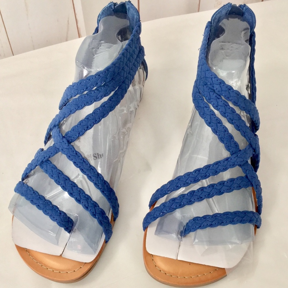 Carlos Santana Amara 2 Blue Strappy Sandals 6